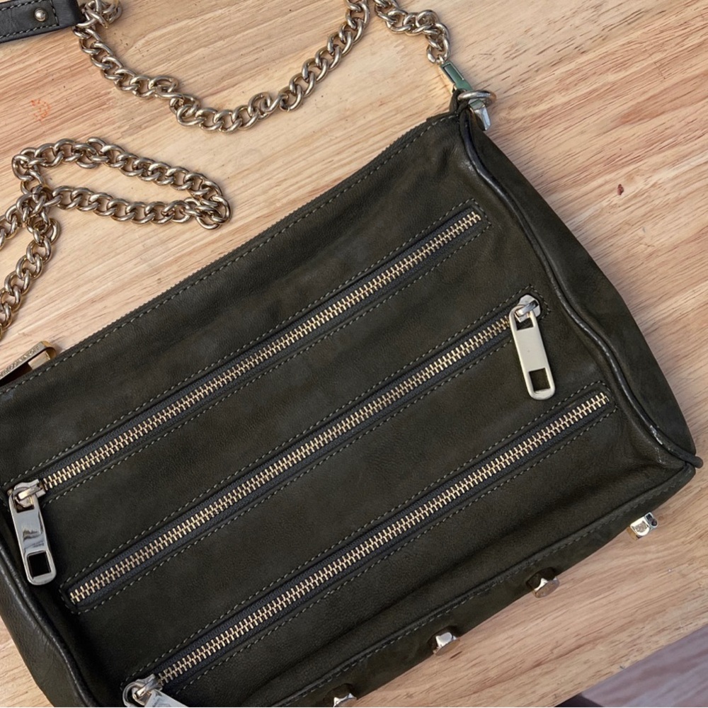 Rebecca Minkoff Green Suede Bag